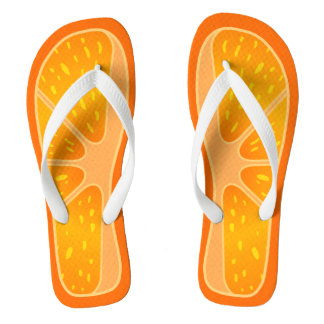 Funny and Cute Oranje Slice Summer Fruit Teenslippers