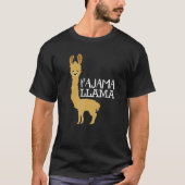 Funny and Cute Pajama Llama Bed Time Pajama Gift T-shirt (Voorkant)