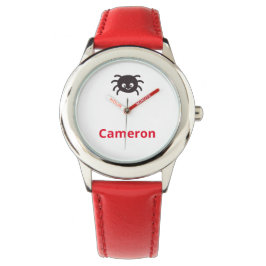 Funny and Cute Personalized Spider met naam Horloge