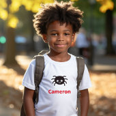 Funny and Cute Personalized Spider met naam T-shirt