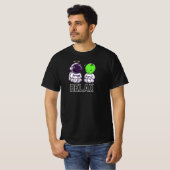 Funny And Cute Relax Alien And Astronaut T-shirt (Voorkant volledig)