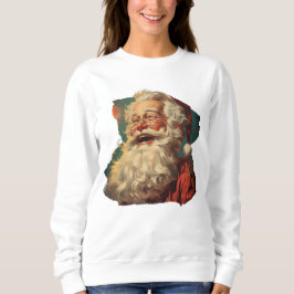 Funny and cute Santa Claus in vintage style Trui