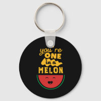 Funny and Cute Watermelon Fruit Pun one in a Melon