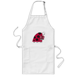 Funny and Euphoric Ladybug Painting Lang Schort