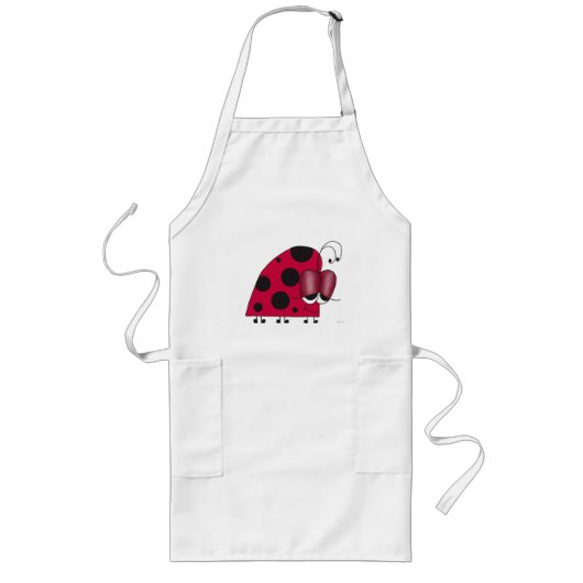 Funny and Euphoric Ladybug Painting Lang Schort (Voorkant)