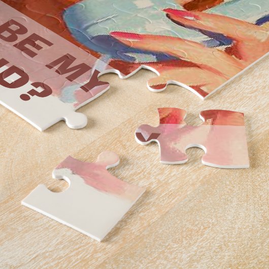 Funny and original bridesmaid proposal legpuzzel (Zijkant)