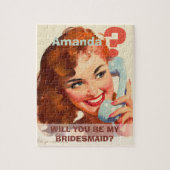 Funny and original bridesmaid proposal legpuzzel (Verticaal)