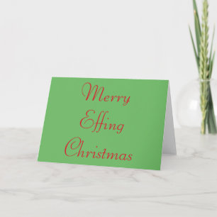 Funny and Rude Christmas Card Feestdagen Kaart