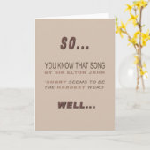 Funny and Sarcastic Apology Card Kaart (Gele Bloem)