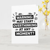 Funny and Sarcastic Design for deep Thinkers Kaart (Gele Bloem)