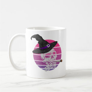 Funny and Scary Skull Smoking Cigarette Koffiemok