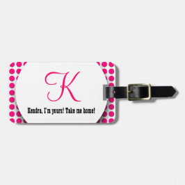 Funny and Stylish Take Me Home Custom Monogram V09 Bagagelabel