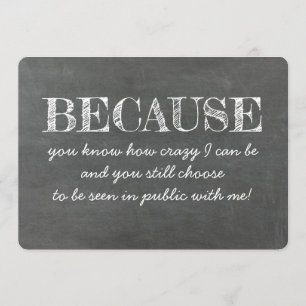 Funny and Sweet Bridesmaid Card Kaart