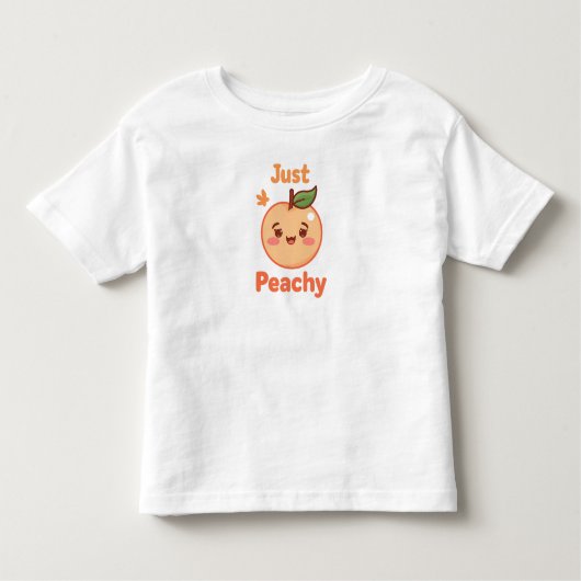 Funny and Sweet Peach Pun Kinder Shirts (Voorkant)