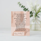 Funny and Touch Poem for Mum Birthday Briefkaart (Staand voorkant)