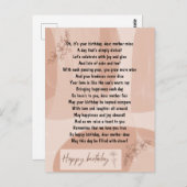 Funny and Touch Poem for Mum Birthday Briefkaart (Voorkant / Achterkant)