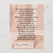 Funny and Touch Poem for Mum Birthday Briefkaart (Voorkant)