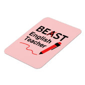 Funny and Wacky, Beast of Best English Teacher Magneet (Linkerzijde)
