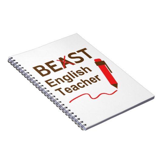Funny and Wacky, Beast of Best English Teacher Notitieboek (Rechterzijde)