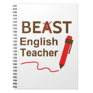 Funny and Wacky, Beast of Best English Teacher Notitieboek