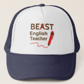 Funny and Wacky, Beast of Best English Teacher Trucker Pet (Voorkant)