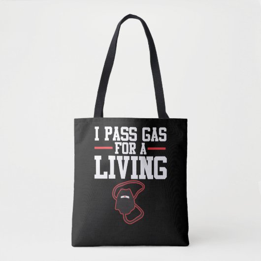 Funny Anesthesioloog Anesthesia Gift Pass Gas Tote Bag (Voorkant)