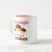 Funny Anesthesioloog Tweekleurige Koffiemok (Voorkant links)