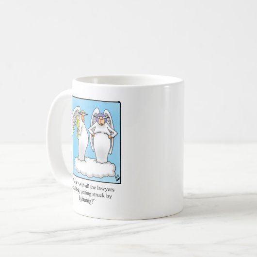 Funny Angel Cartoon Koffie Mok! Koffiemok (Voorkant links)