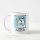 Funny Angel Cartoon Koffie Mok! Koffiemok (Links)