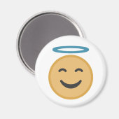 Funny Angel Emoji Cartoon Magneet (Voorkant / Achterkant)