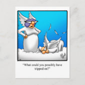 Funny Angel Humor Briefkaart (Voorkant)