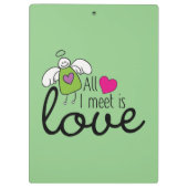 Funny Angel - ik zie alleen liefde 1 Klembord (Achterkant)