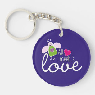 Funny Angel - ik zie alleen liefde 2 Sleutelhanger