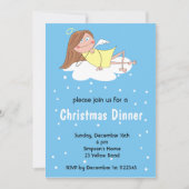 Funny Angel-kerstuitnodigingen Kaart (Voorkant)