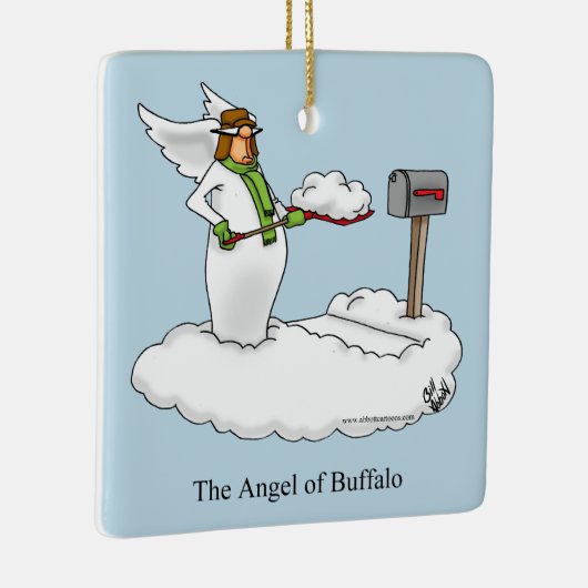 Funny Angel of Buffalo Ornament (Rechts)