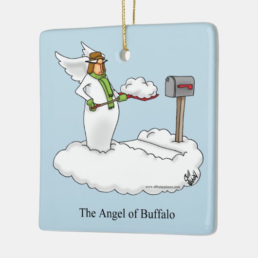 Funny Angel of Buffalo Ornament (Links)