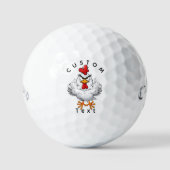 Funny Angry Bird Flipping Golf Balls - Personalize Golfballen (Voorkant)