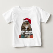 Funny angry cat Christmas T-Shirt (Voorkant)