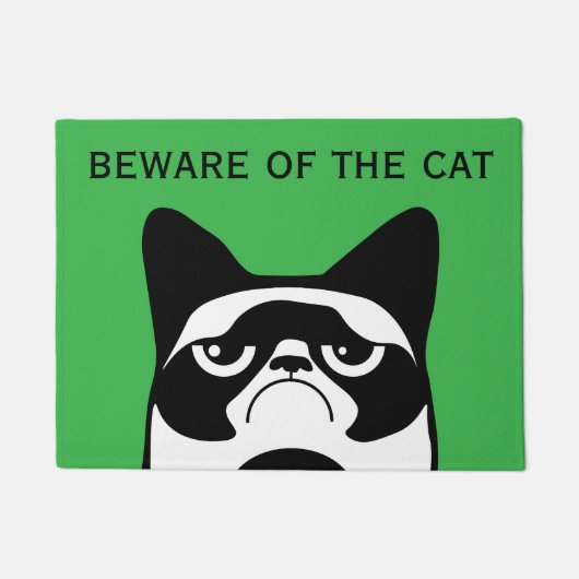 Funny Angry Cat Deurmat (Voorkant)