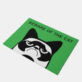 Funny Angry Cat Deurmat (Schuin)