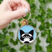 Funny Angry Cat Sleutelhanger (Hand)
