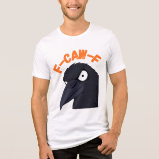 Funny Angry Crow “F CAW F” T-Shirt Design 