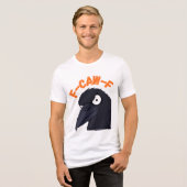 Funny Angry Crow “F CAW F” T-Shirt Design  (Voorkant volledig)