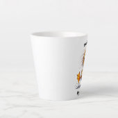 Funny Angry Duck Latte Mug - "Don't Duck With Me! Latte Mok (Voorkant)