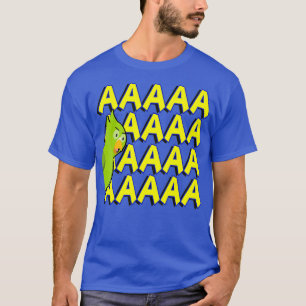 Funny Angry Green Parrot Yelling Meme Gift T-shirt