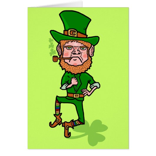 Funny Angry Lucky Irish Leprechaun (Voorkant)