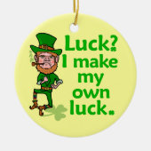 Funny Angry Lucky Irish Leprechaun Keramisch Ornament (Voorkant)