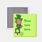 Funny Angry Lucky Irish Leprechaun Magneet (Voorkant / Achterkant)