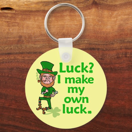 Funny Angry Lucky Irish Leprechaun Sleutelhanger (Voorkant)