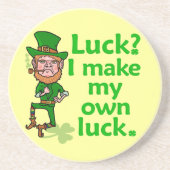 Funny Angry Lucky Irish Leprechaun Zandsteen Onderzetter (Voorkant)